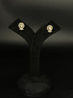 SMALL POLKI PURE SILVER STUDS