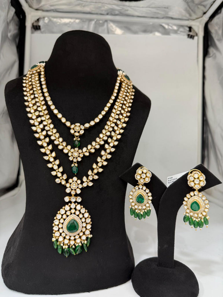 3 LINE BRIDAL SET PURE SILVER